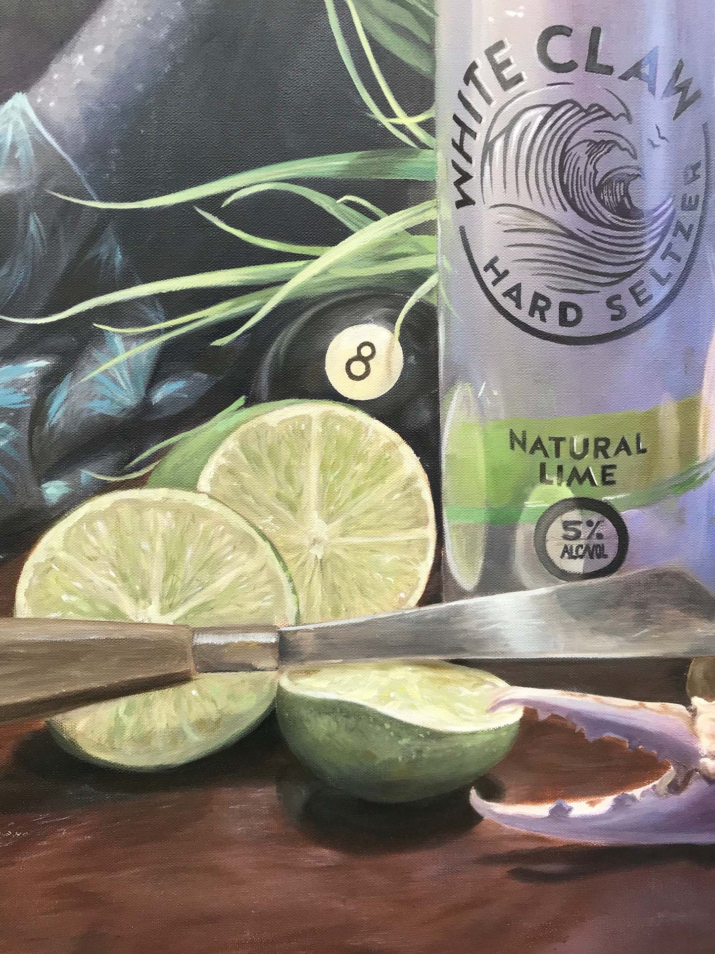 White Claw Oil Painting