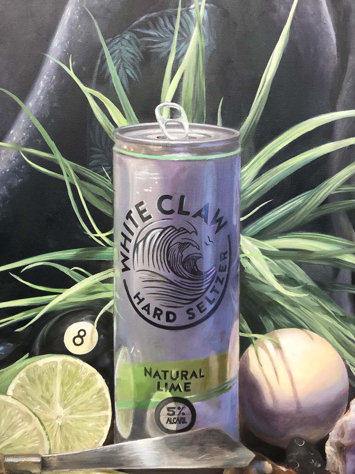 White Claw Oil Painting