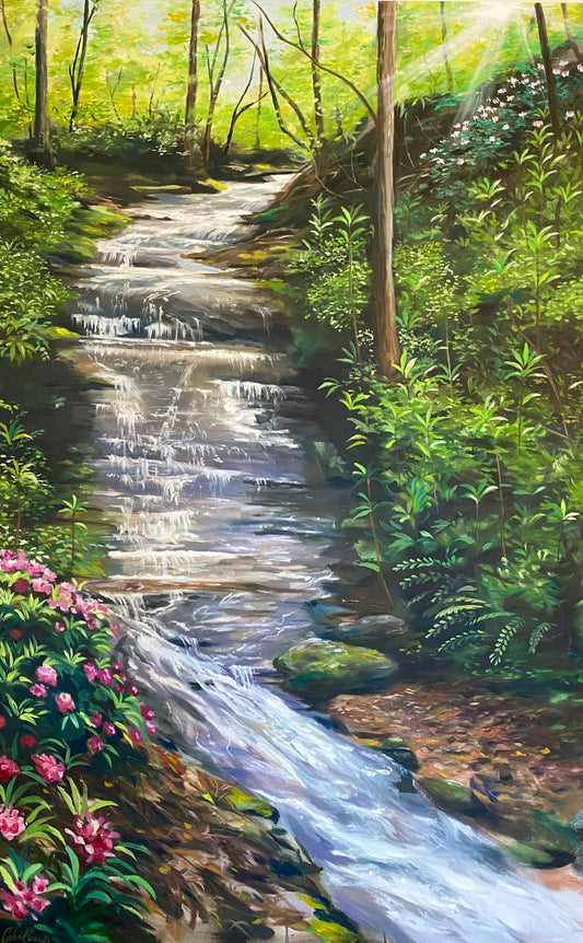 North Carolina WaterFall Giclee Print