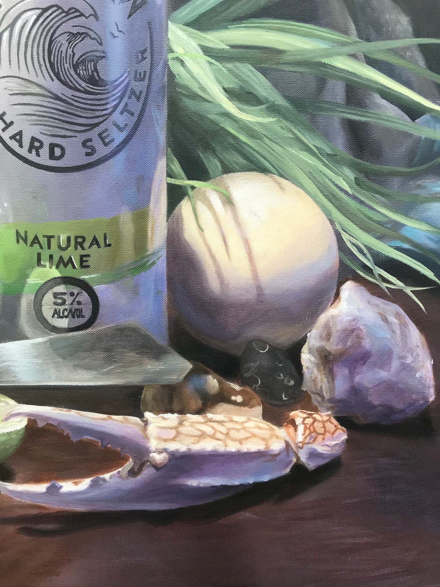 White Claw Oil Painting