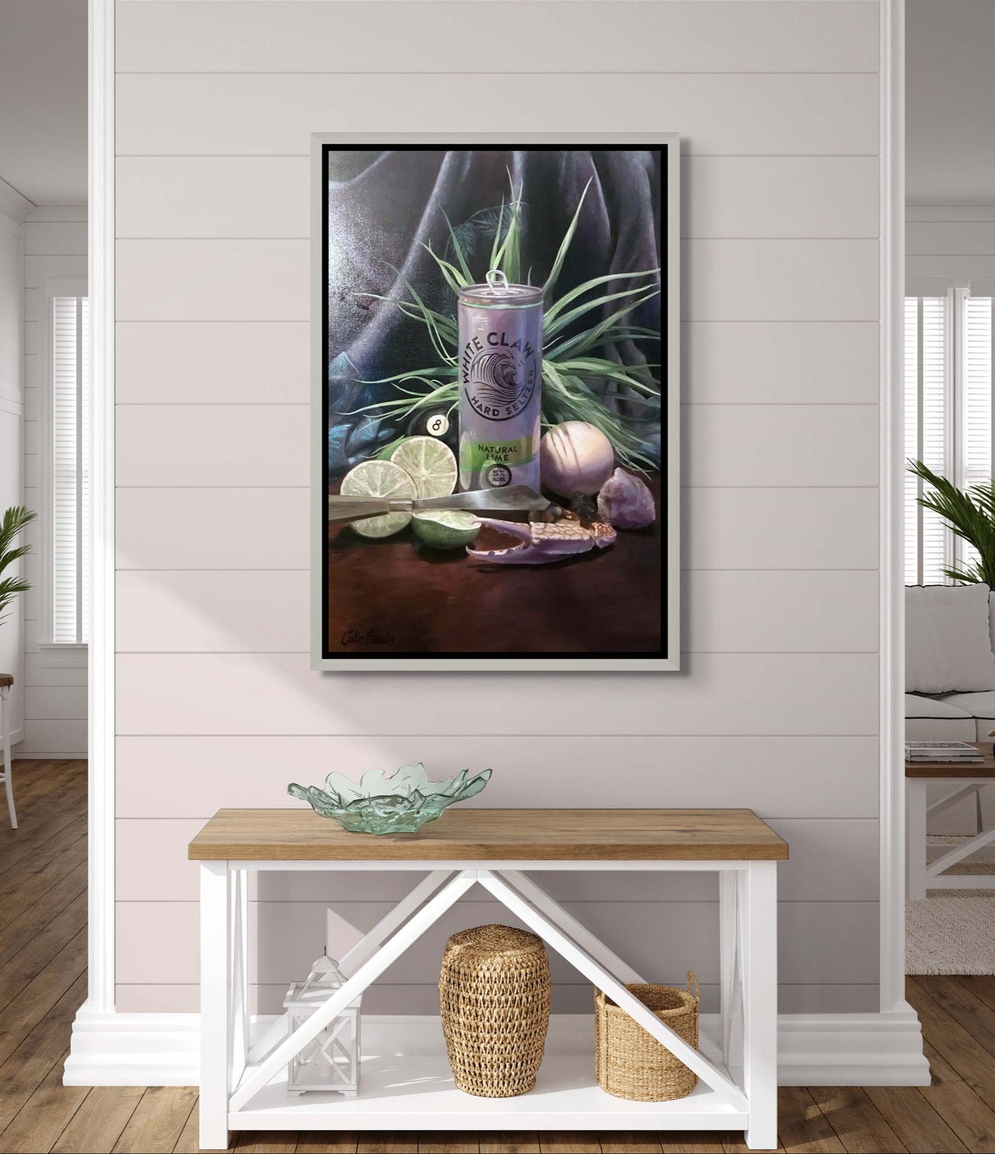 White Claw Oil Painting